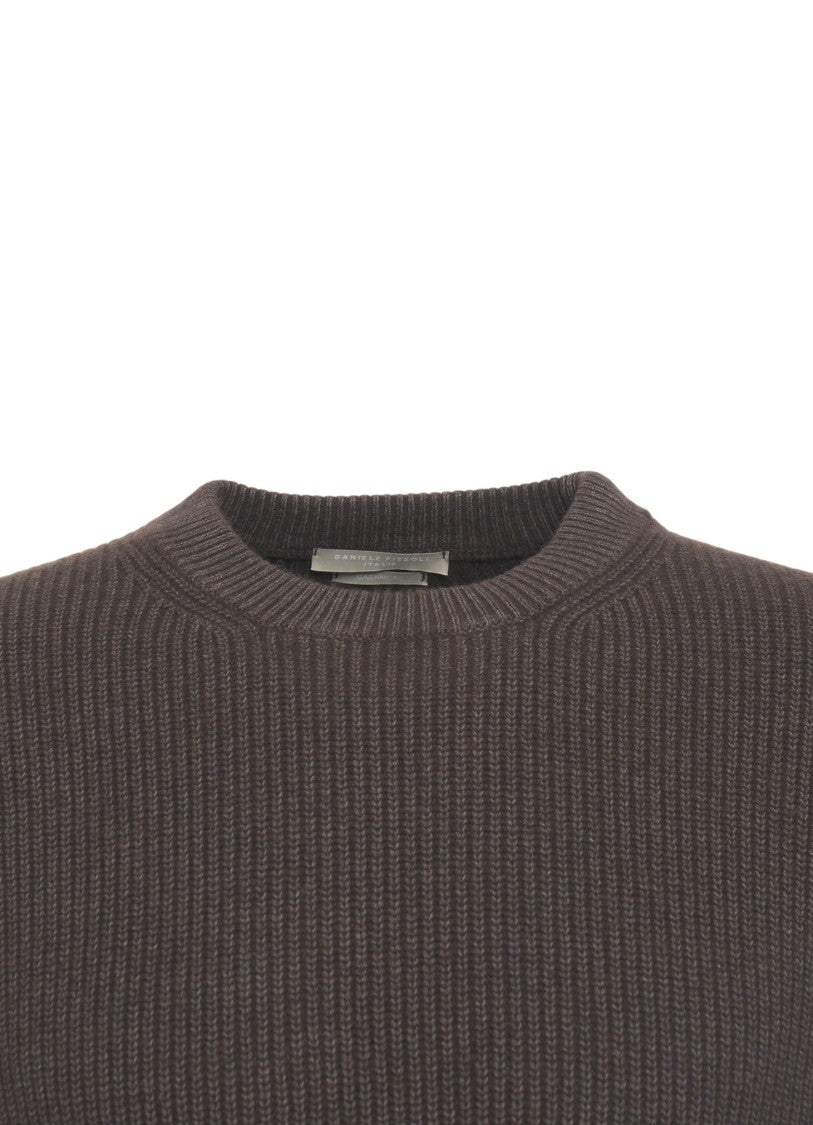 Daniele Fiesoli Cashmere Ribbed Knit Sweater