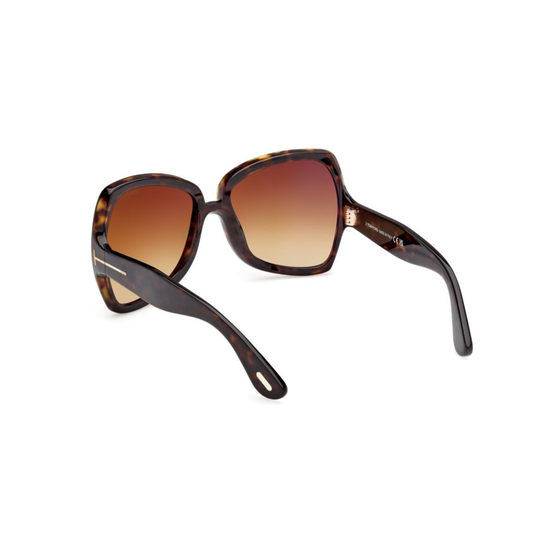Tom Ford Ft1222 Oversized Square Tortoiseshell Sunglasses