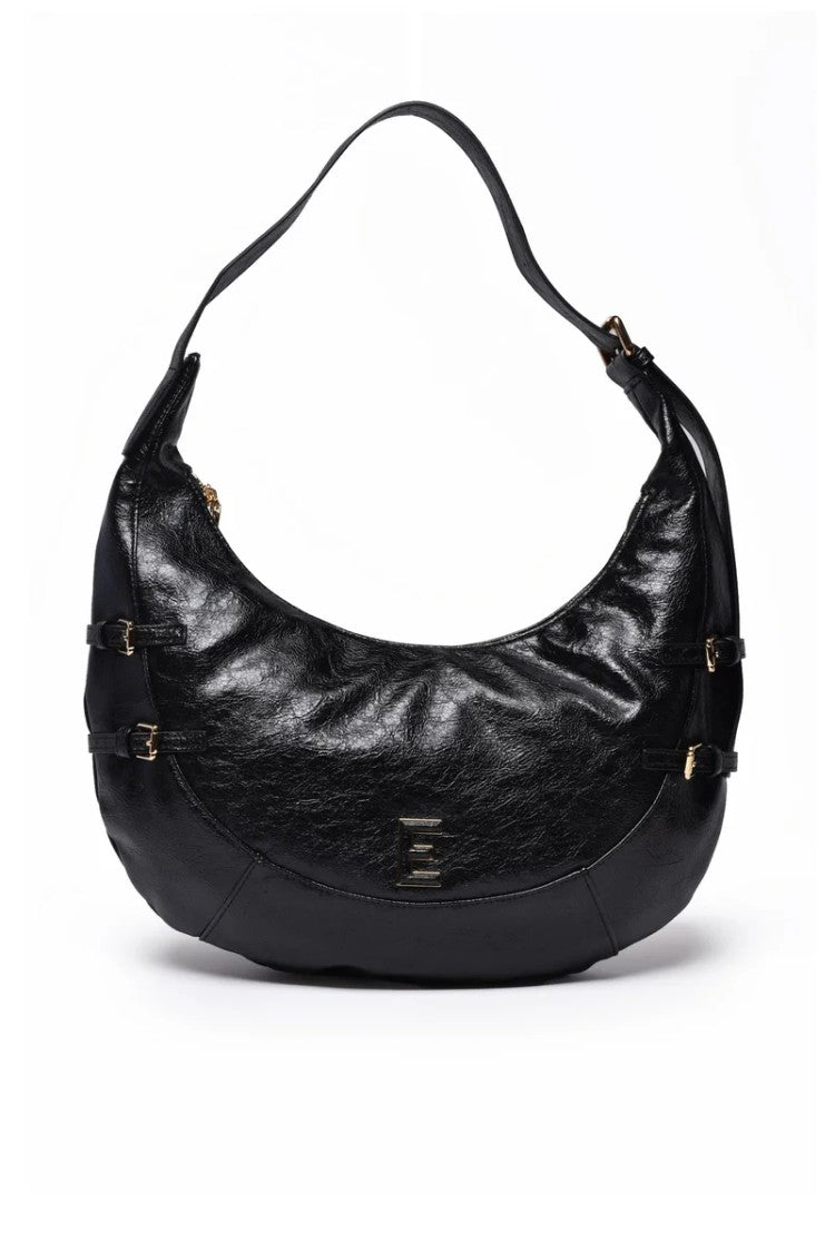Ermanno Firenze Teal Hobo Bag Medium - Black