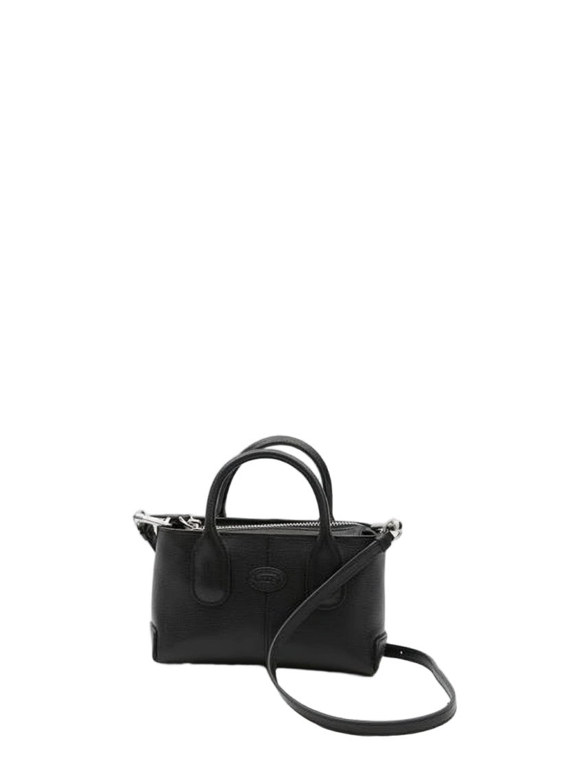 Tod's Rectangular Black Lambskin Tote Bag
