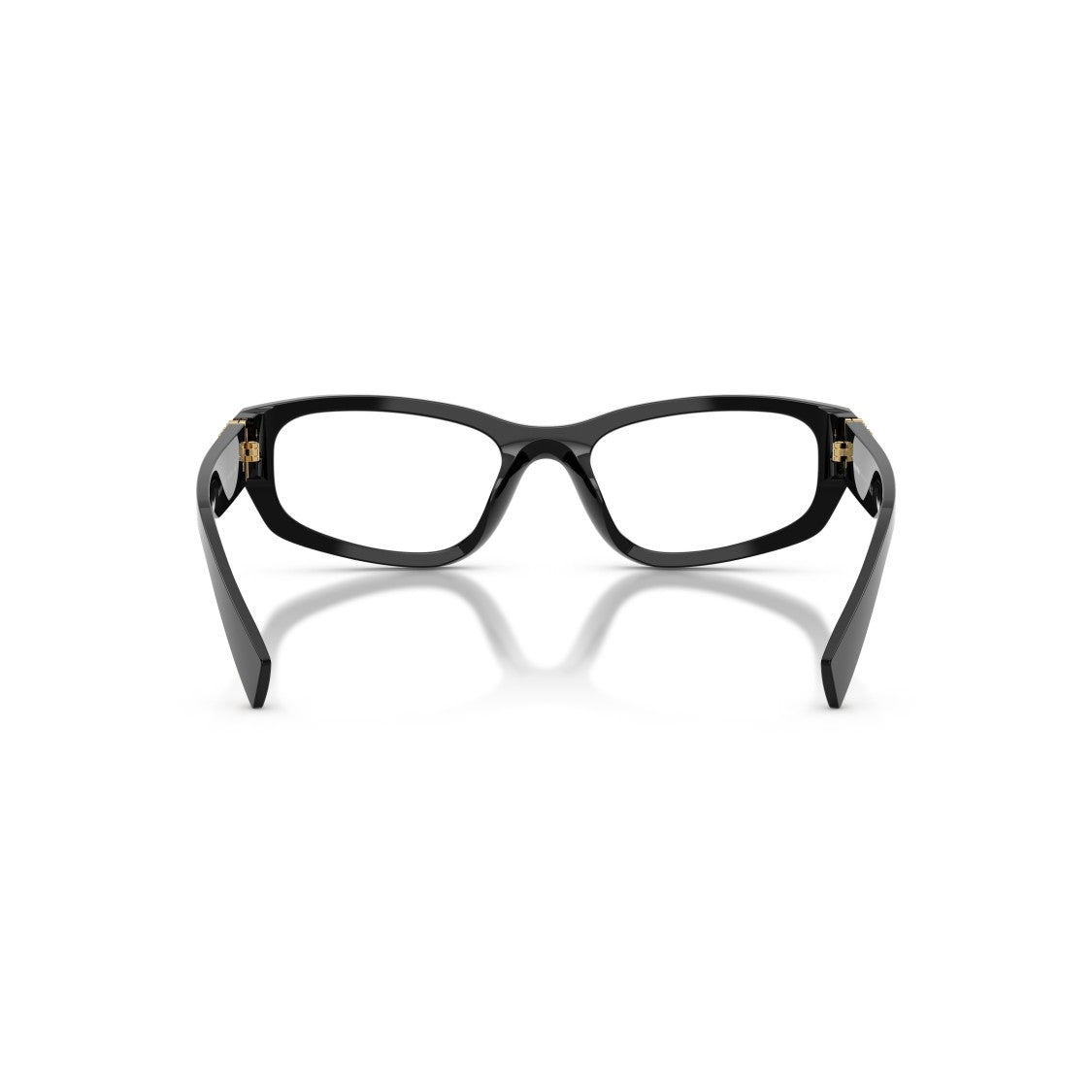 Miu Miu 0Mu 04Yv Glossy Black Acetate Rectangular Eyeglasses