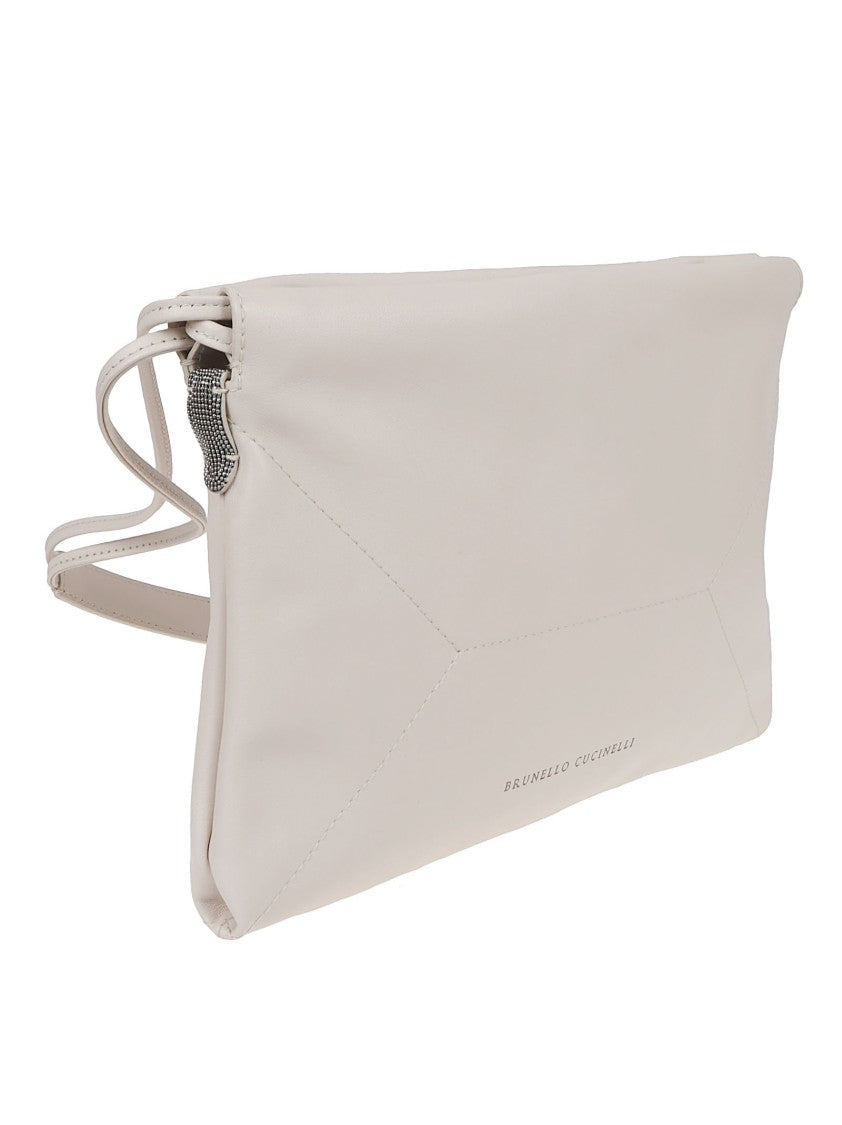 Brunello Cucinelli Rectangular Ivory Bag