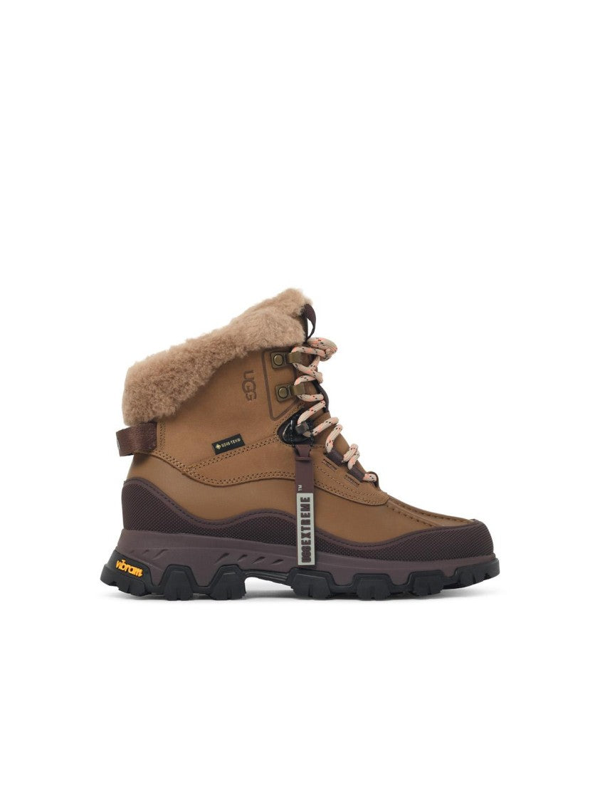 Ugg Light Bronze Adirondack Meridian Hiker Leather Suede Boots
