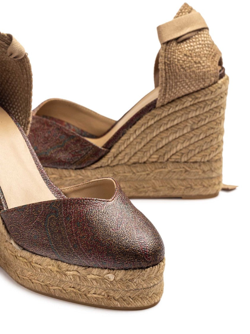 Etro Multicolor Wedge Espadrilles