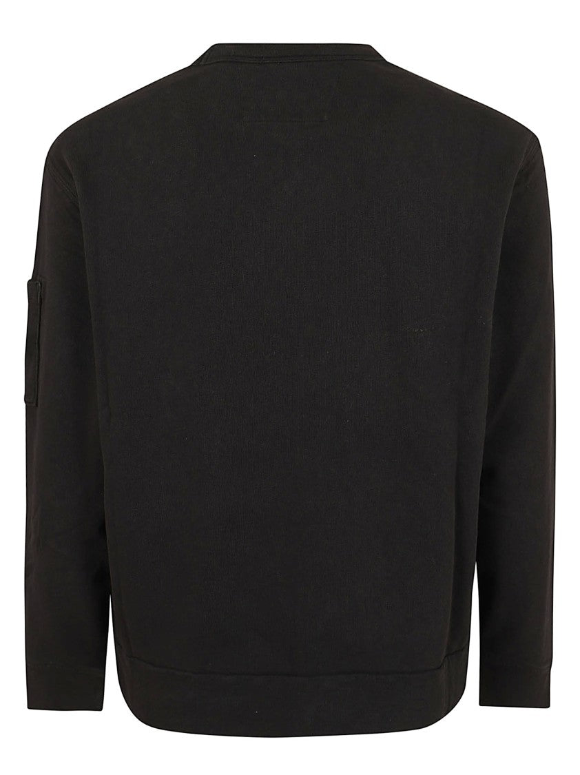 C.P. Company Cotton Fleece Crewneck Sweatshirt With Iconic Lens Detail