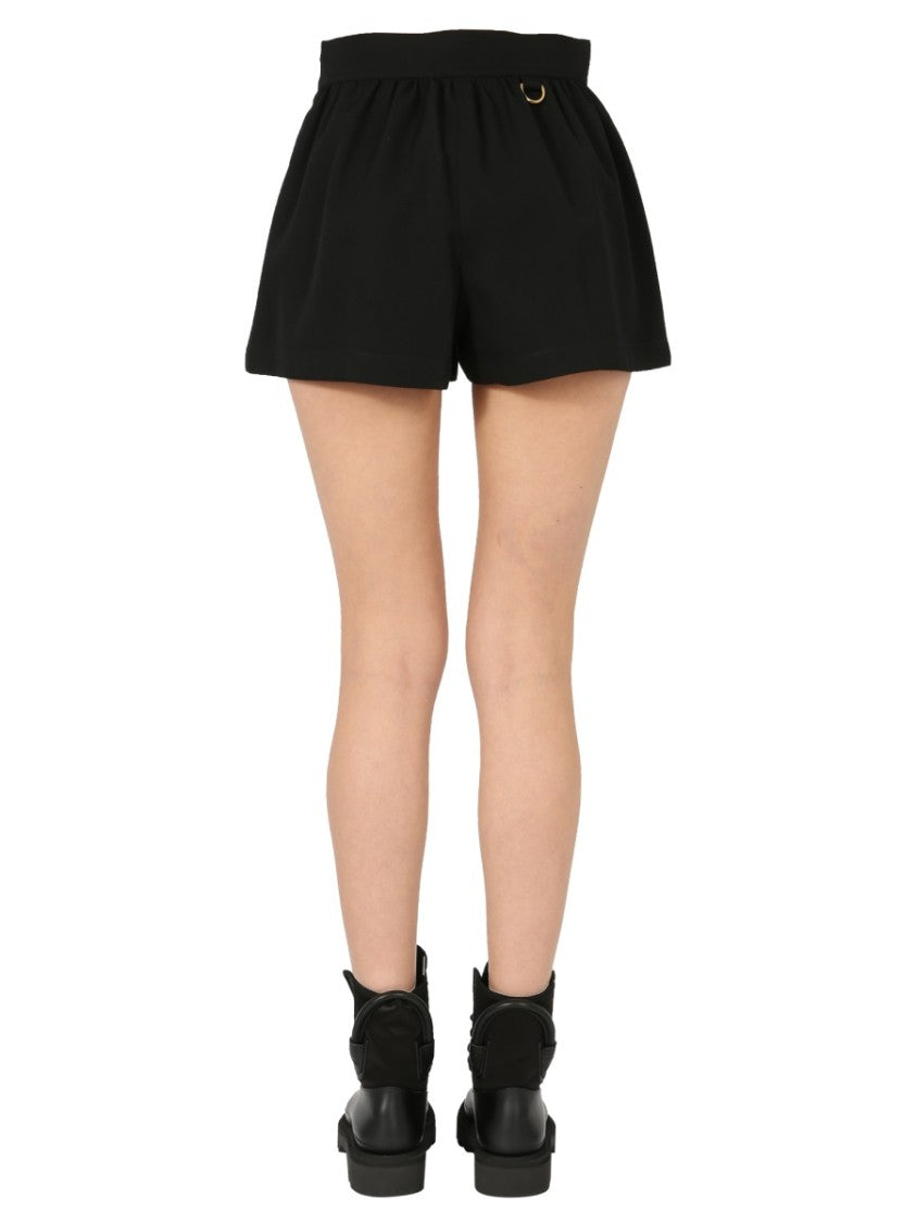 Givenchy Voluminous Black Wool Shorts