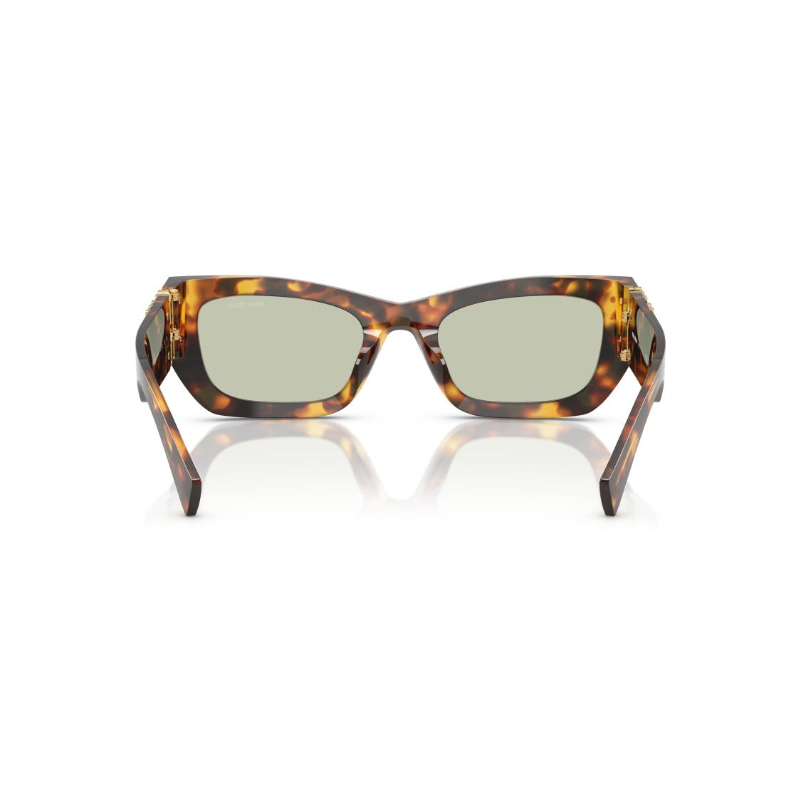 Miu Miu 0Mu 09Ws Angular Tortoiseshell Acetate Sunglasses