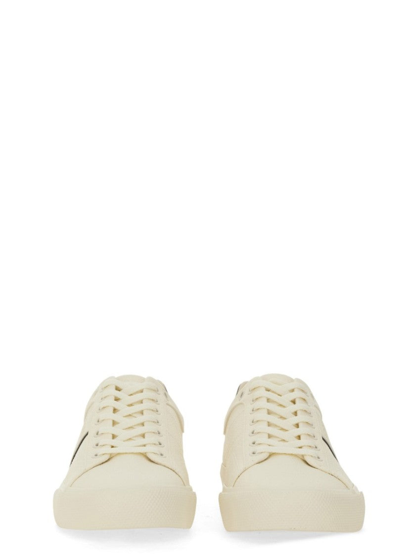Boss Low-Top Leather Sneakers With Contrasting Stripes