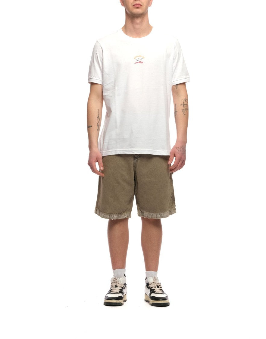Paul & Shark Basic T-Shirt With Ribbed Crew Neck