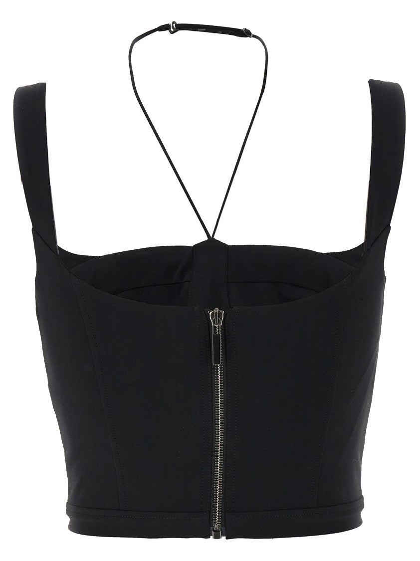Nensi Dojaka Shaped Bustier Top With Intricate Neck Lacing