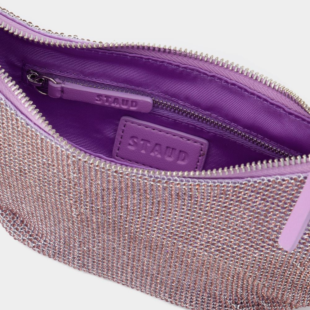 Staud Pepper Crystal  Hobo Bag  - Lilac - Strass