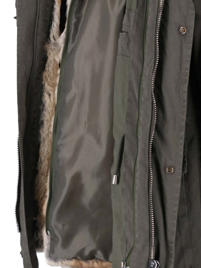 Drumohr Green Cotton Zip Standing Collar Jacket