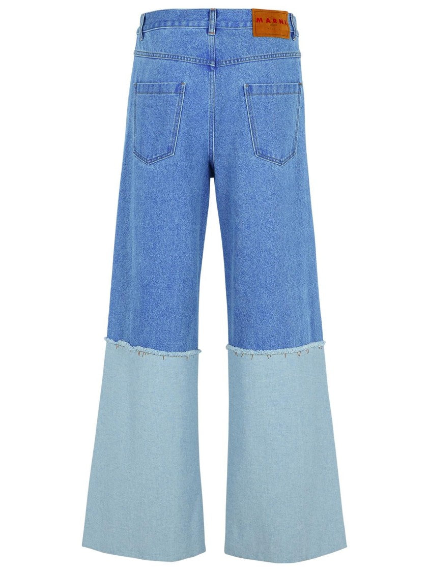 Marni Light Blue Cotton Jeans