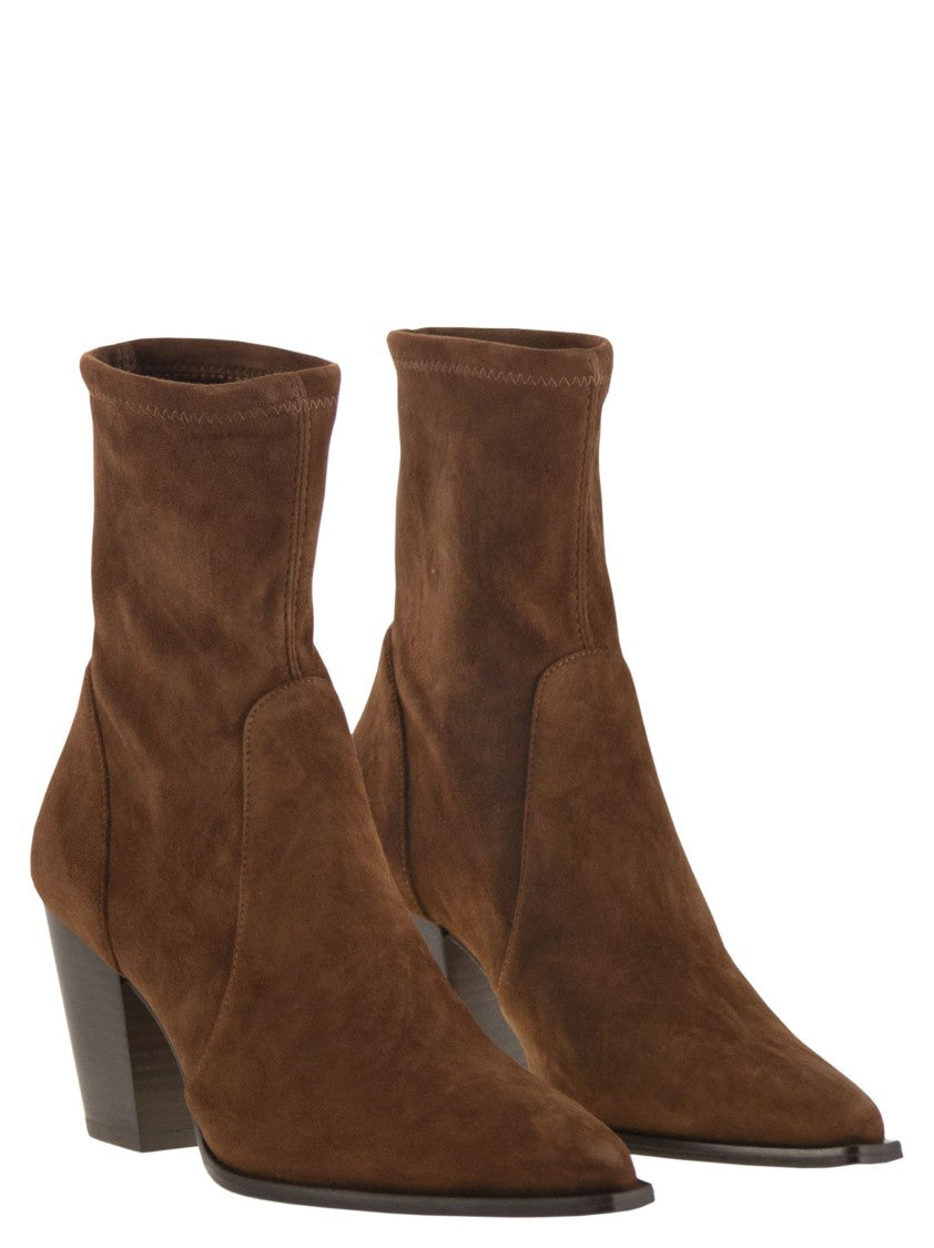 Stuart Weitzman Jolene - Suede Ankle Boots