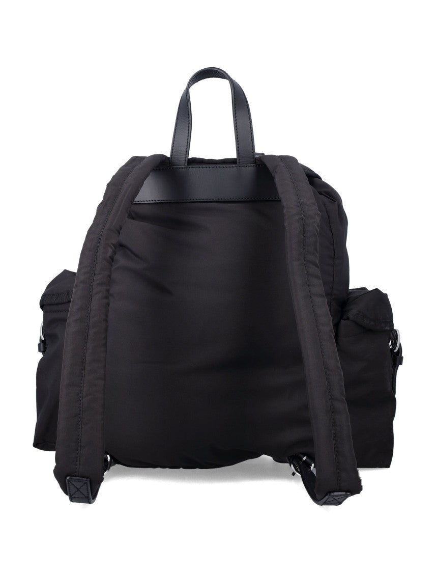 Vivienne Westwood Black Highland Backpack With Technical Fabric And Leather Straps