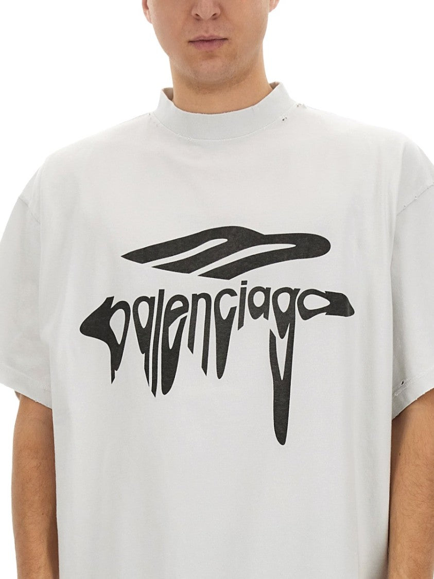 Balenciaga Relaxed Fit Cotton Oversize T-Shirt
