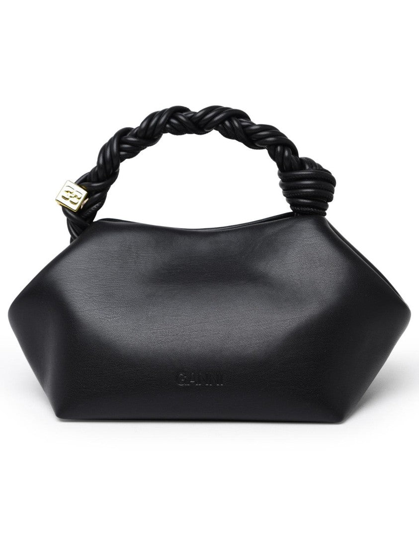 Ganni Bou' Bag In Black Recycled Leather