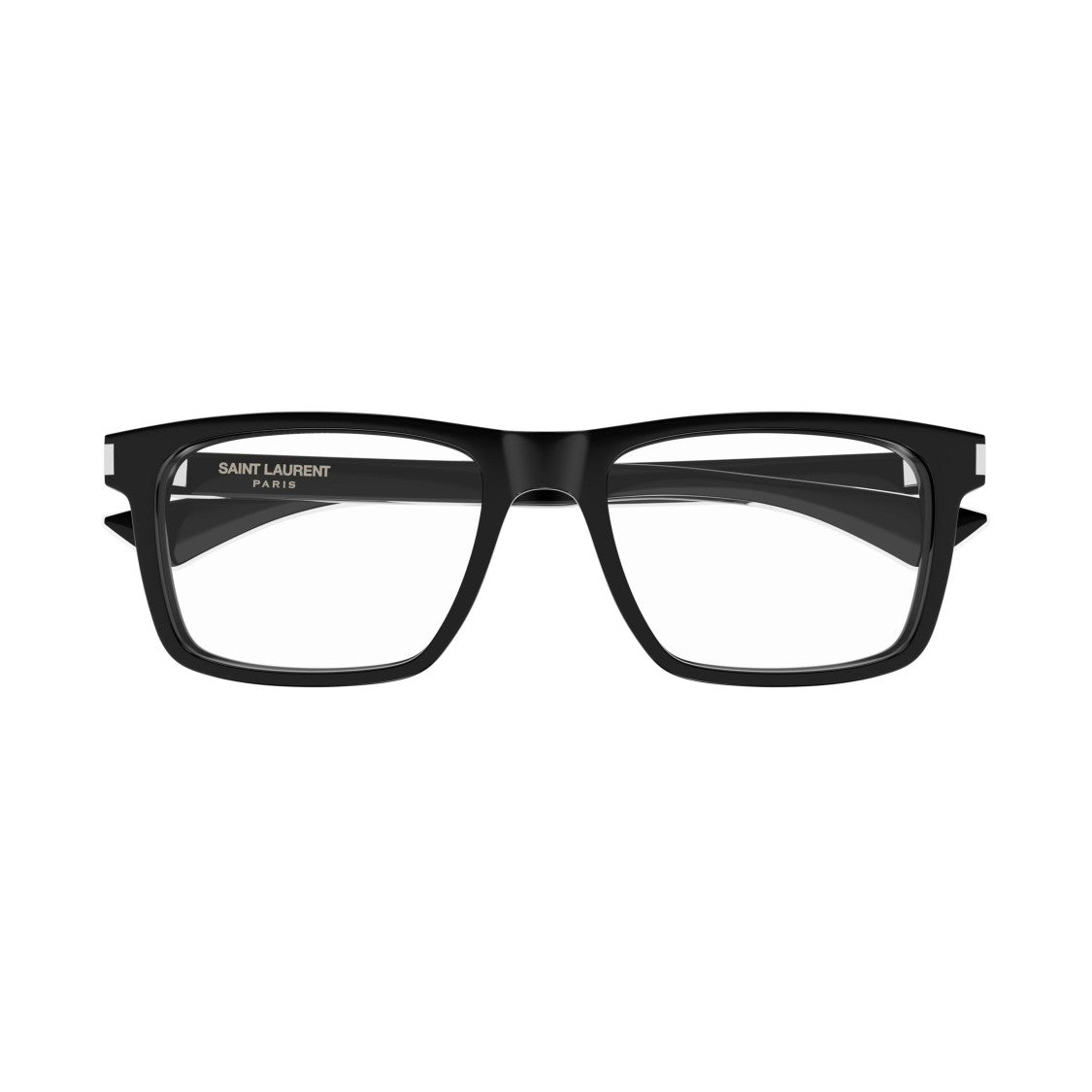 Saint Laurent Rectangular Frame Sunglasses With Glossy Finish