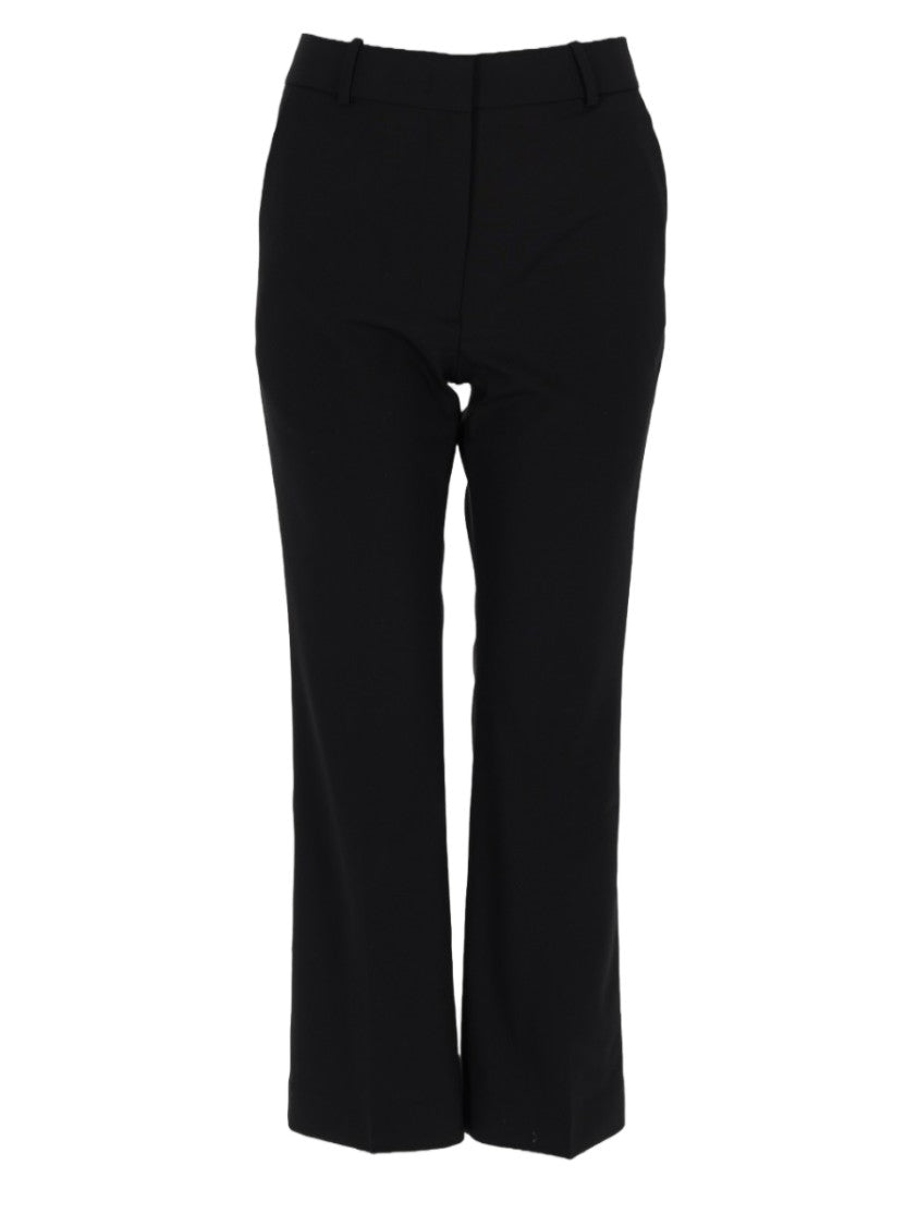 Co Cropped Tailored Cigarette Pants With Flared Hem