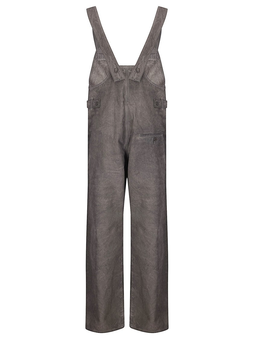 Uma Wang Blue Panda Cotton Salopette