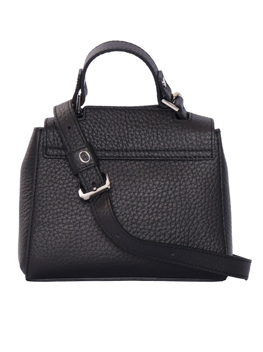 Claudio Orciani Soft Mini Handbag With Adjustable Shoulder Strap And Textured Finish