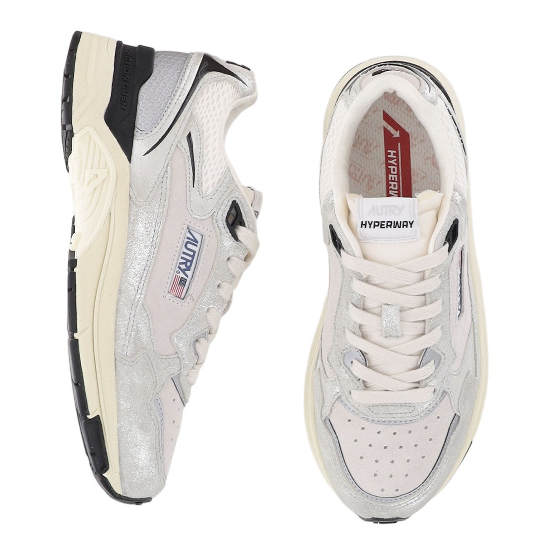Autry Suede Mesh Terry Lacing Sneakers
