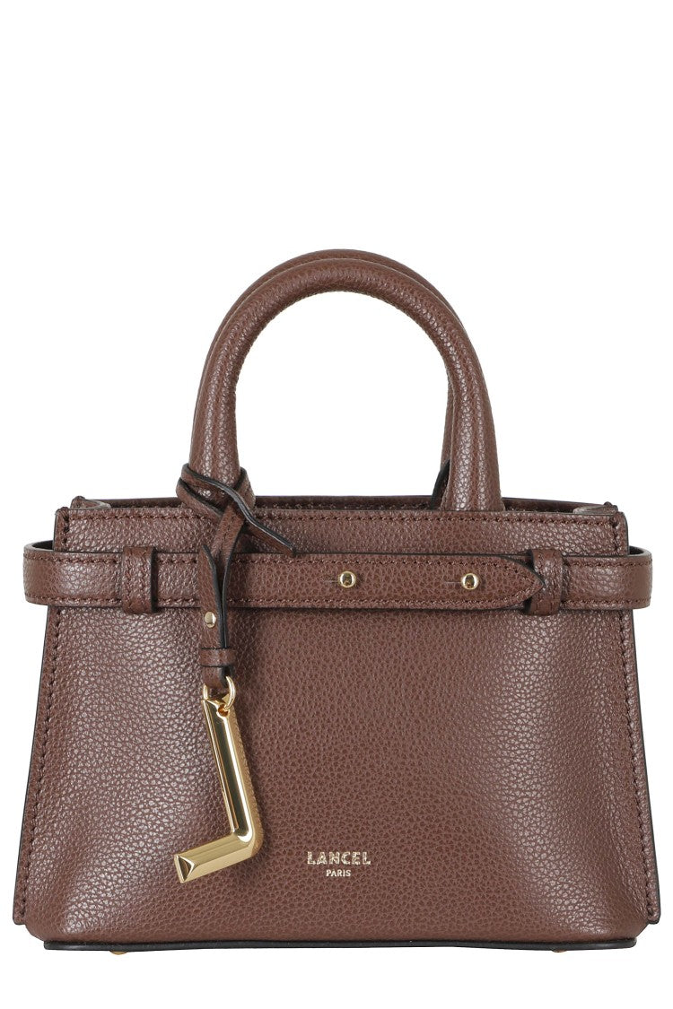 Lancel Structured Handbag In Coconut Grained Cowhide Leather