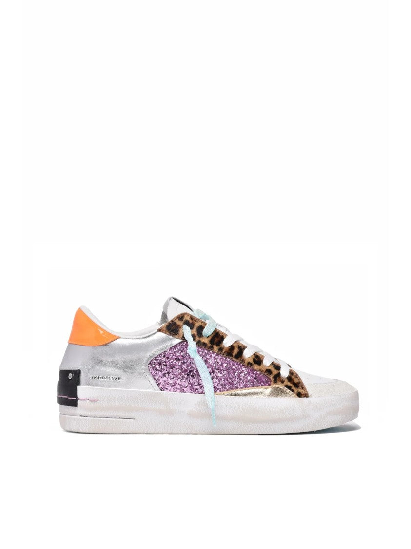 Crime London Multicolor Sk8 Delux Leather Sneakers