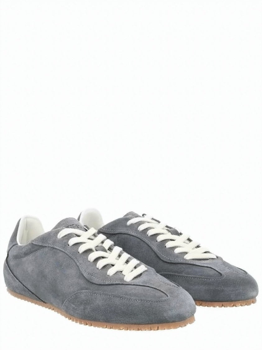 Axel Arigato Low-Profile Suede Sneakers With Gum Rubber Sole