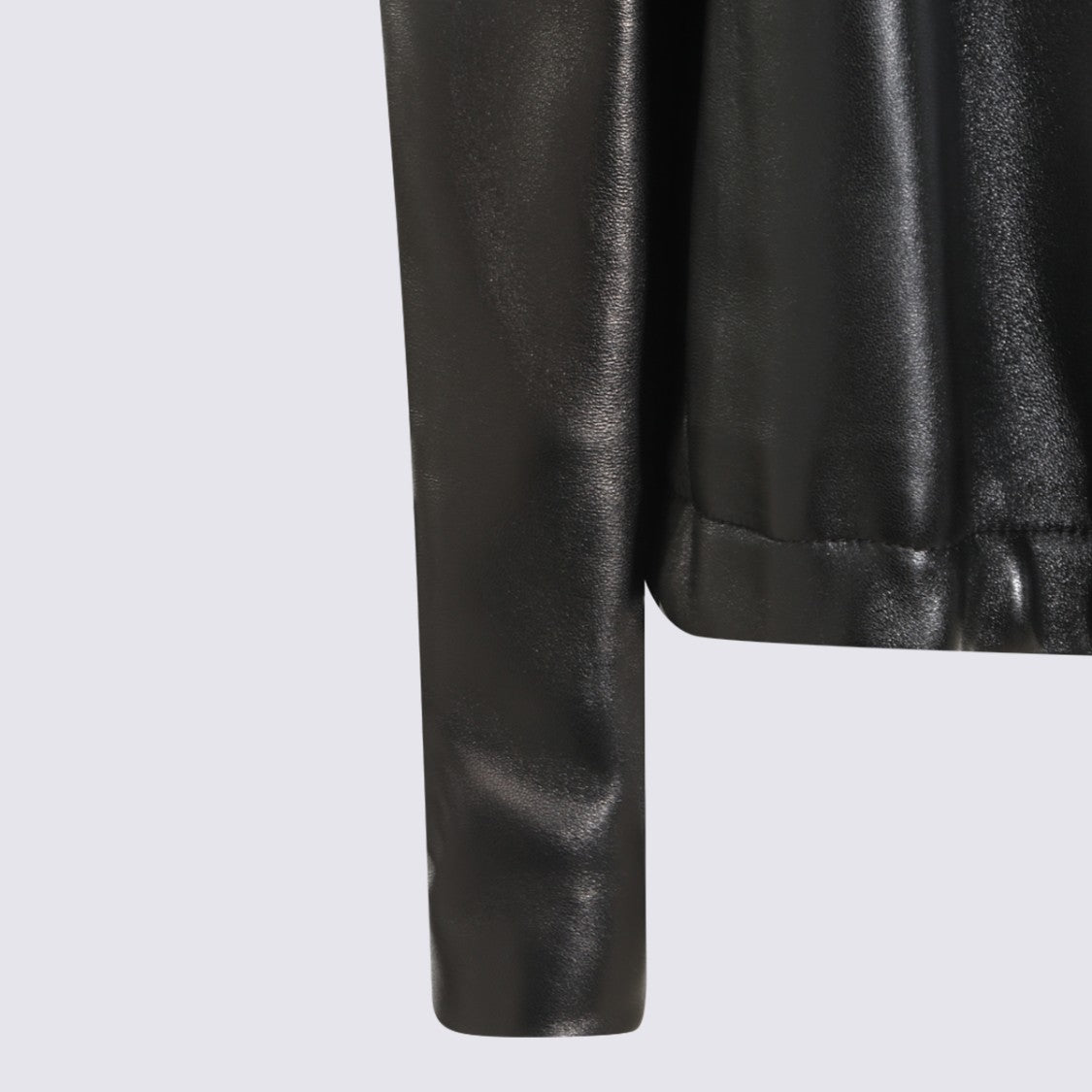 Khaite Streamlined Leather Jacket With Minimalist Design