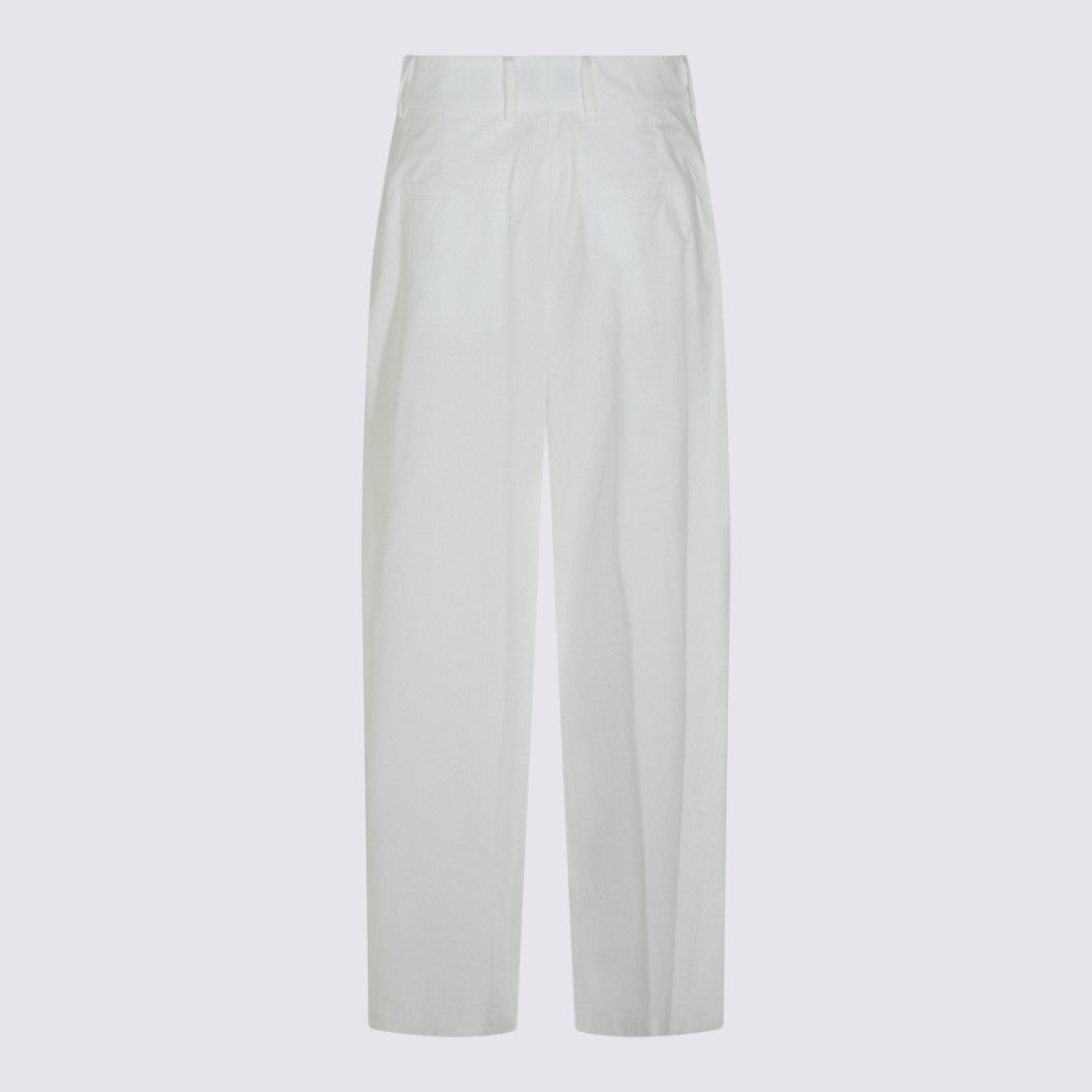 Moorer High-Waisted Straight-Leg Trousers With Pleated Front And Welt Pockets