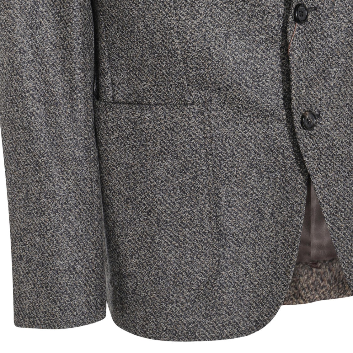 Canali Tailored Grey Jacket With Notch Lapels