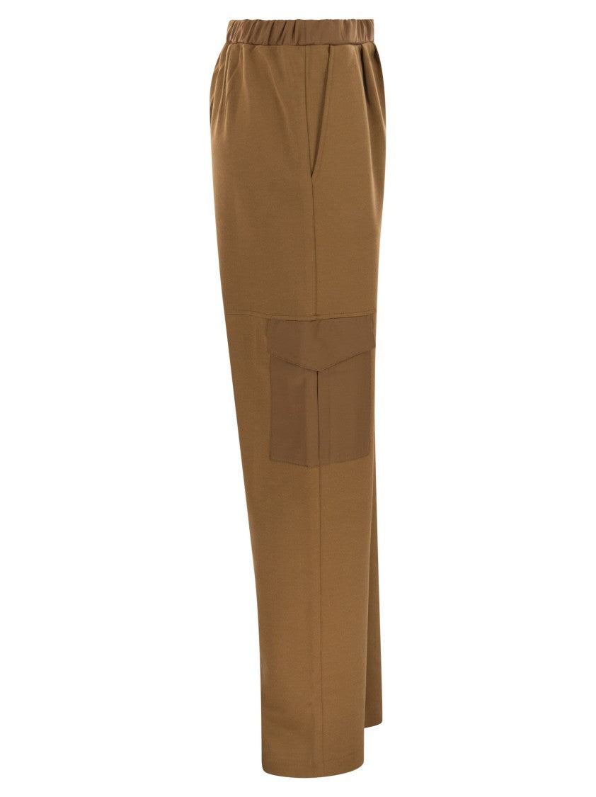 Herno Cargo Trousers In Cotton Interlock