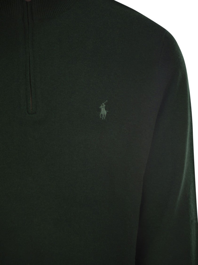 Polo Ralph Lauren Wool Pullover With Half Zip