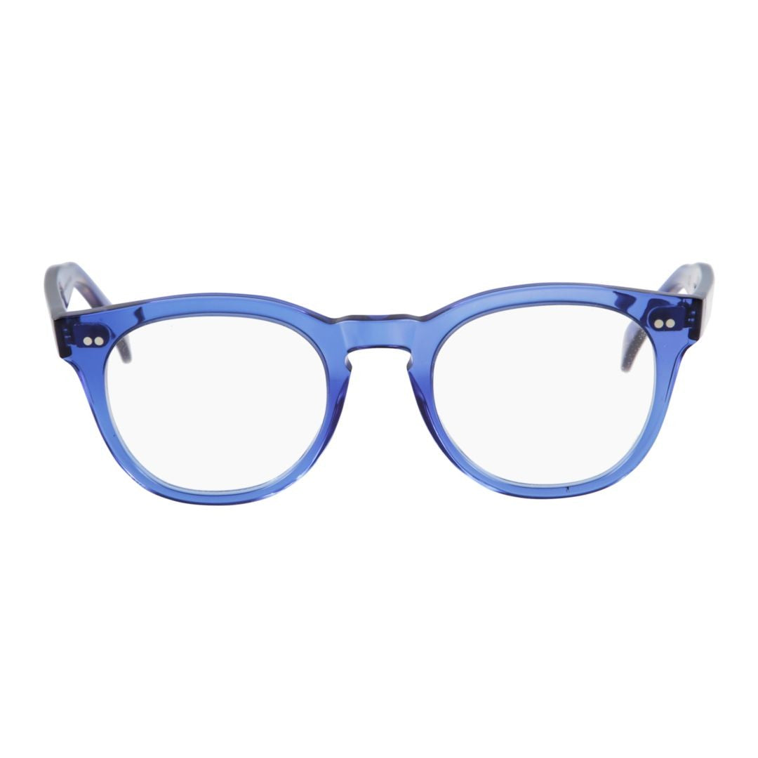 Kador Tuxon-K Translucent Blue Acetate Rounded Square Eyeglasses