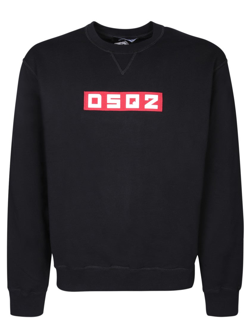 Dsquared2 Classic Crew Neck Black Sweatshirt Patch