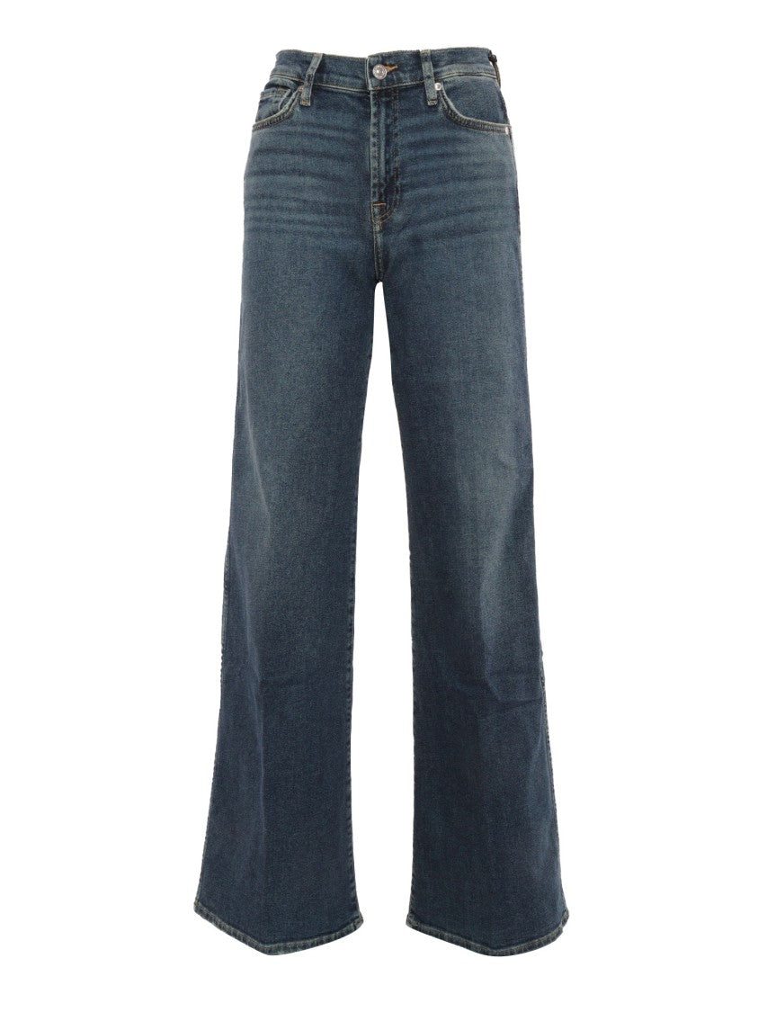 7 For All Mankind Wide-Leg High-Waisted Jeans