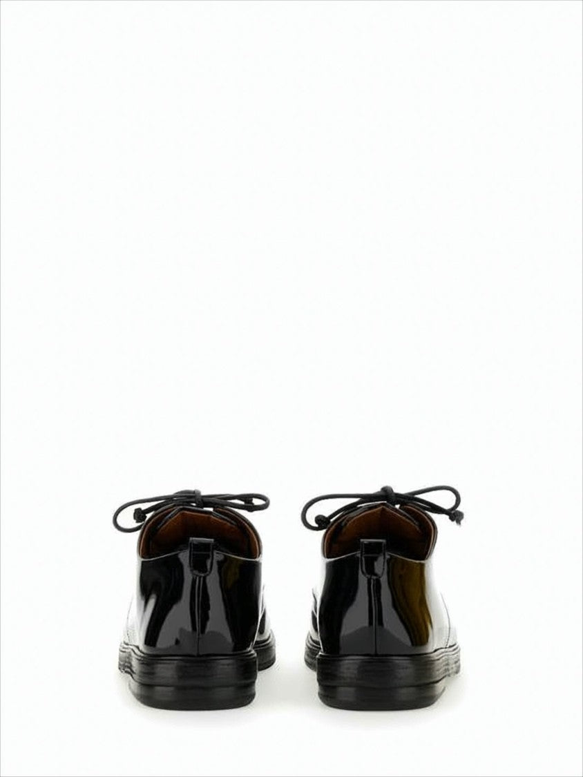Marsèll Glossy Black Lace-Up Dress Shoes