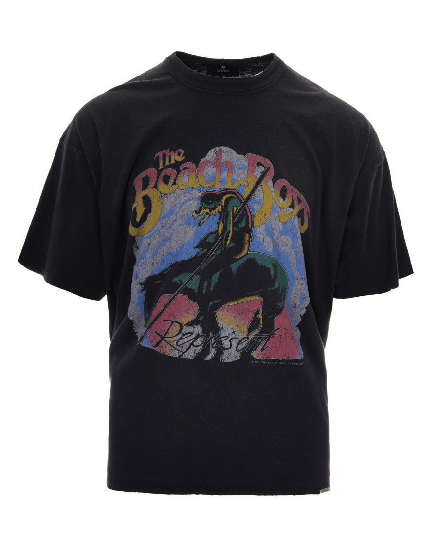 Represent Graphic Print Oversized T-Shirt With Vintage Design