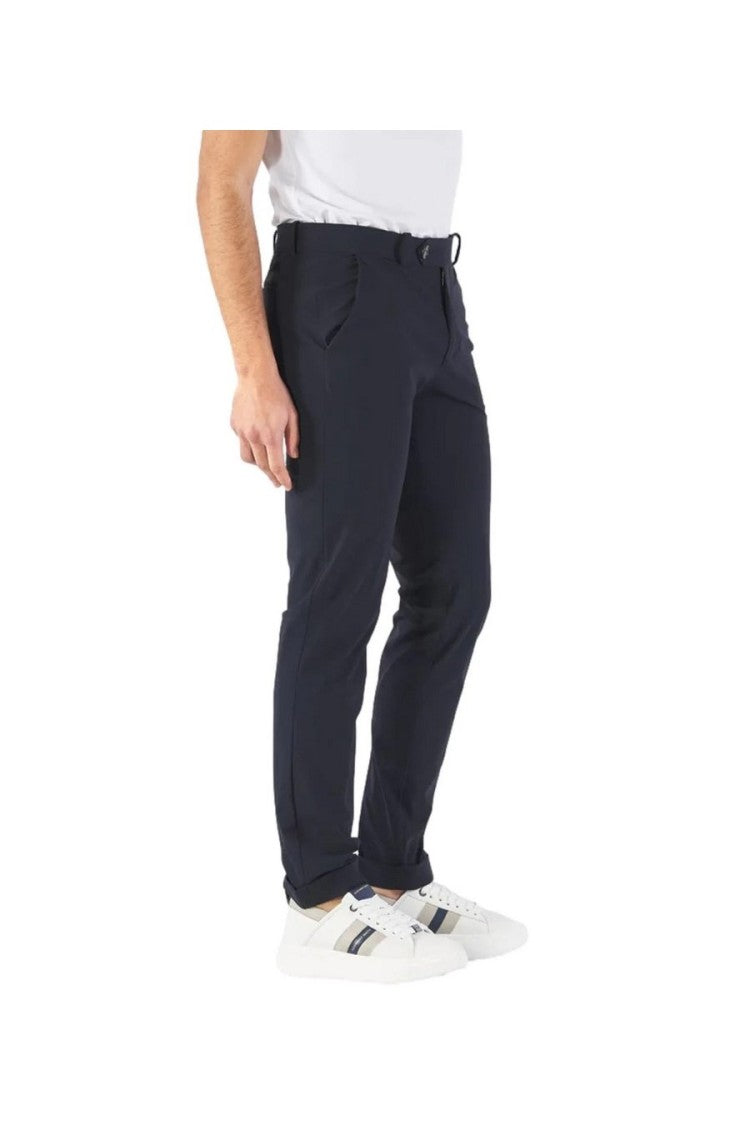 Rrd Black Tailored Polyamide-Elastan Classic Trousers