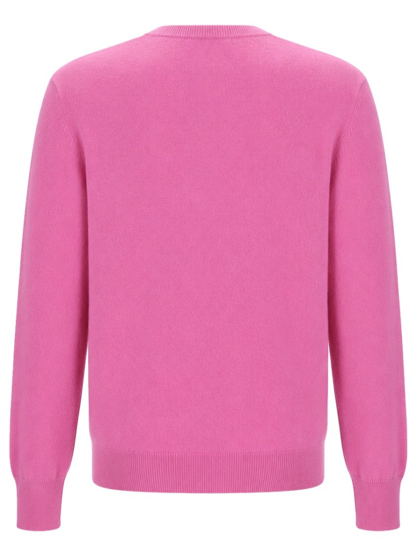 Drumohr Pink Round Neck Cashmere Silk Sweater
