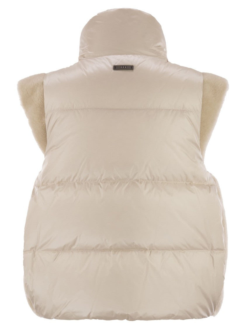 Peserico Down Vest With Wing Sleeves