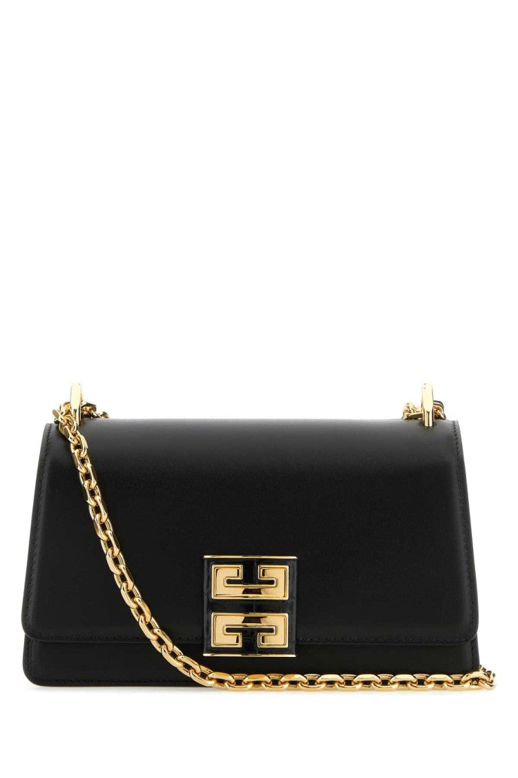 Givenchy Black Leather Small 4G Shoulder Bag