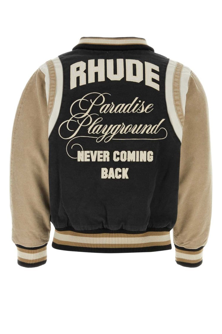 Rhude Multicolor Canvas Bomber Jacket