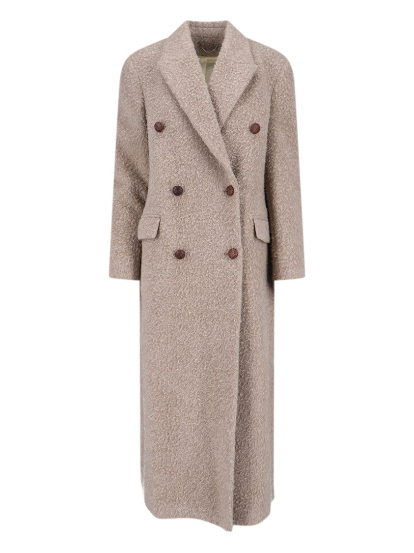 Golden Goose Double-Breasted Coat – Beige
