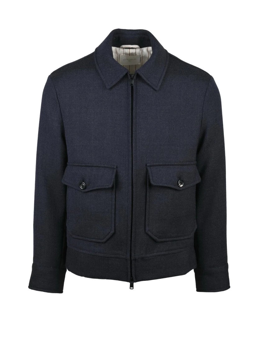 Circolo 1901 Midnight Blue Virgin Wool Jacket