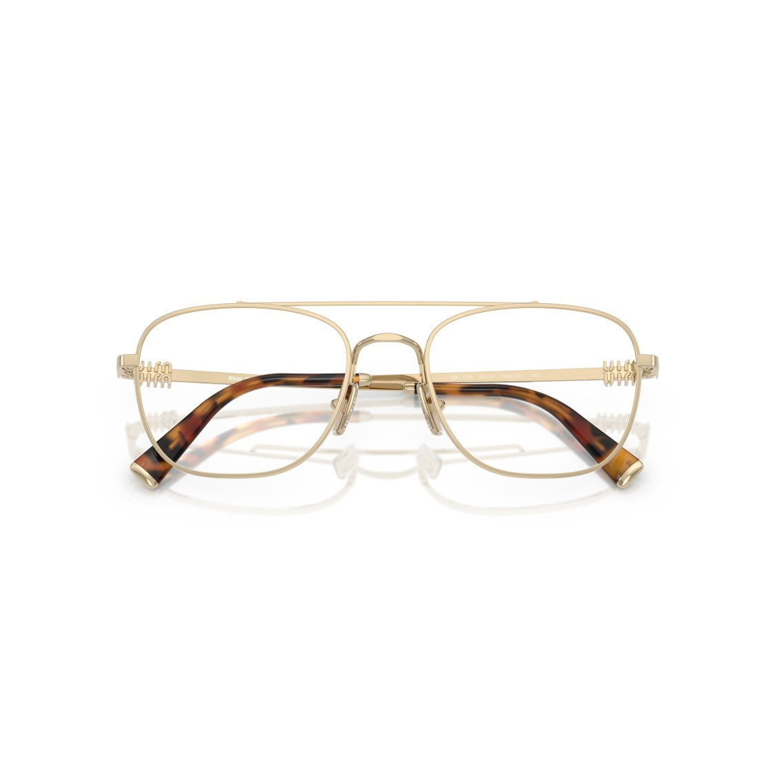 Miu Miu 0Mu 51Wv Rectangular Metal Sunglasses