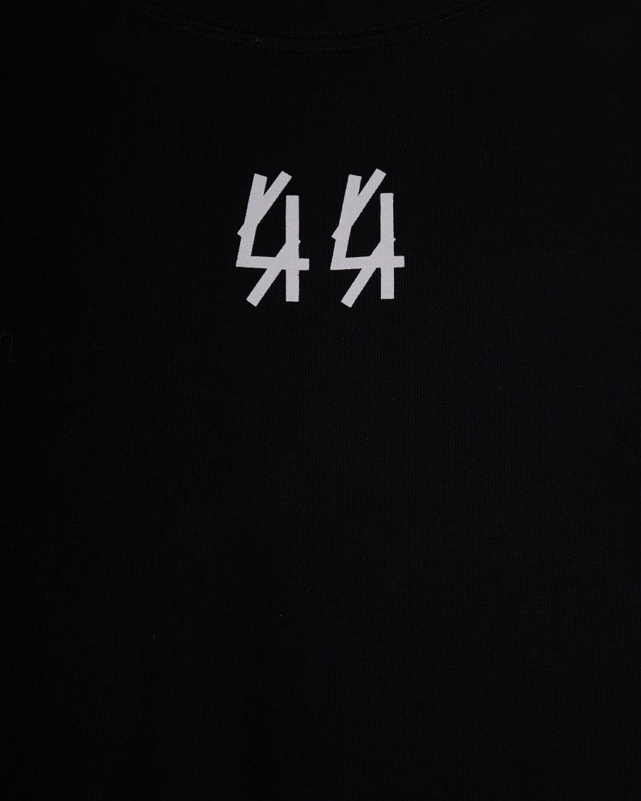 44 Label Group Centipede-Graphic Black Cotton Jersey T-Shirt