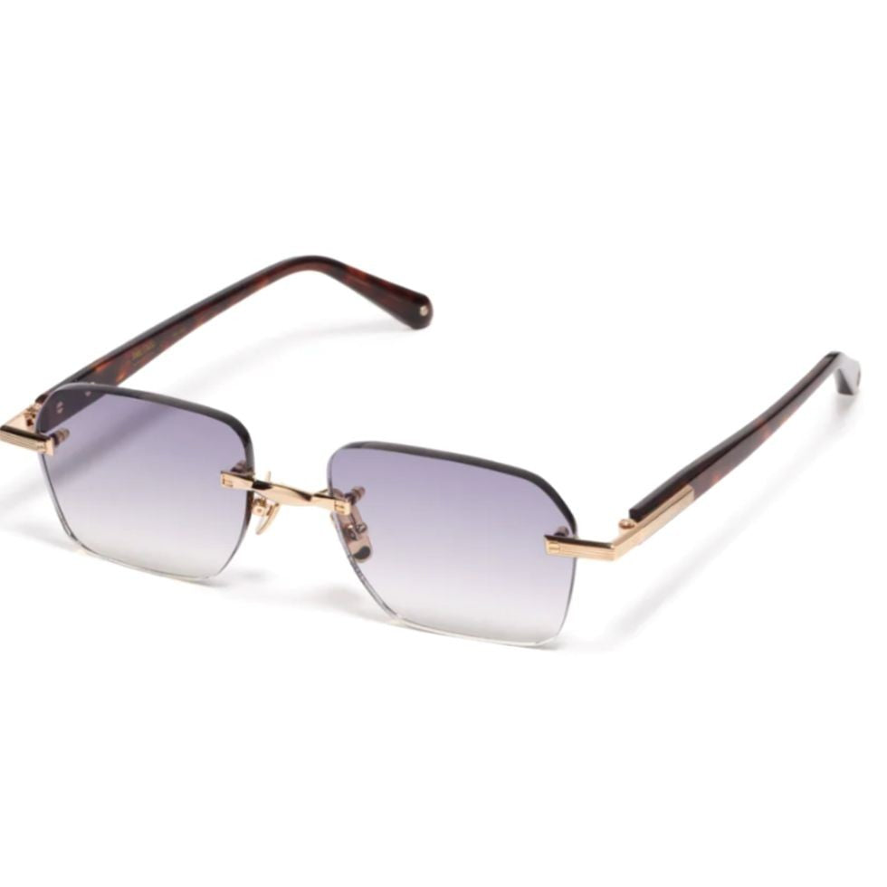 John Dalia Dwayne Rimless Sunglasses With Rectangular Gradient Lenses