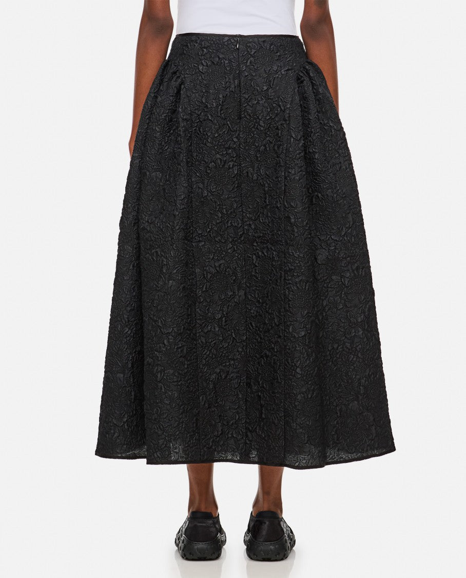 Cecilie Bahnsen Borage Cloqué Black Fabiola Skirt
